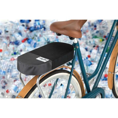 Gepäckverhalten Kissen recycelt 38 cm schwarz grau