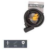 Urbanfestes Spiralschloss 12 mm*150 cm schwarz