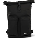 Urbanfester städtischer Rolltop -Pendler -Fahrradbeutel 20L Schwarz