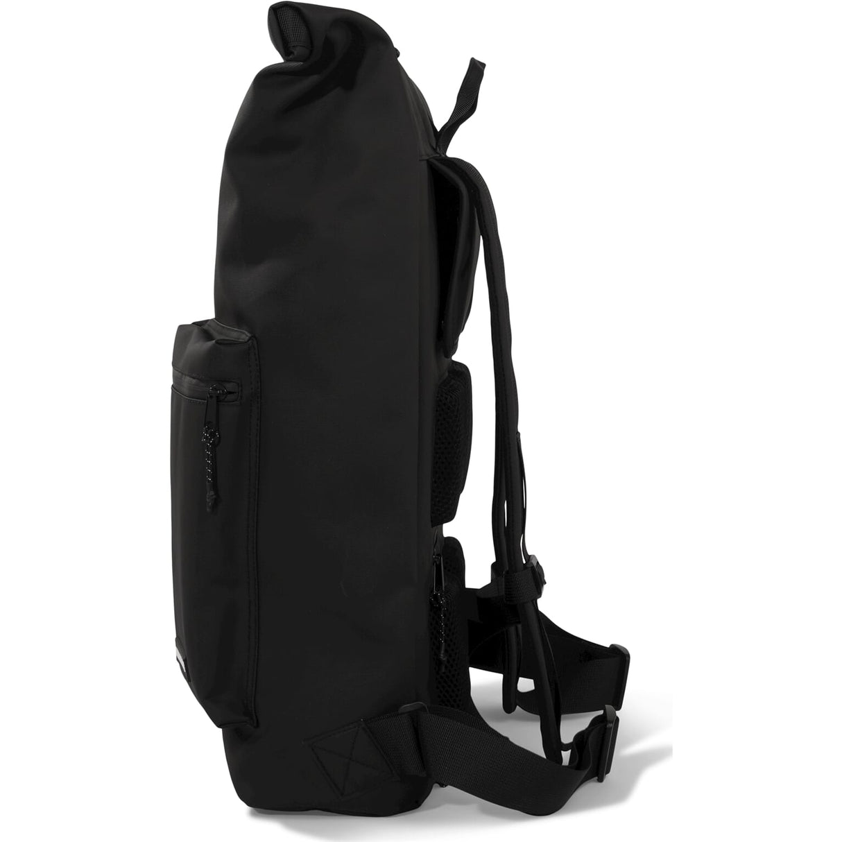 Urbanfester städtischer Rolltop -Pendler -Fahrradbeutel 20L Schwarz