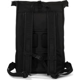 Urbanfester städtischer Rolltop -Pendler -Fahrradbeutel 20L Schwarz