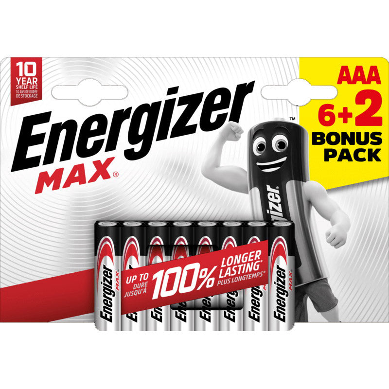 Energie Energizer Max LR03 AAA Blister 6+2 Teile