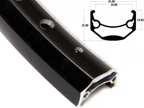 Rand 26 Zoll 559 Andra 40 ganze schwarze 32 Löcher