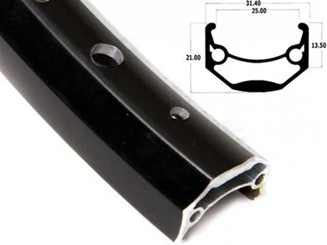 Rand 26 Zoll 559 Andra 40 ganze schwarze 32 Löcher