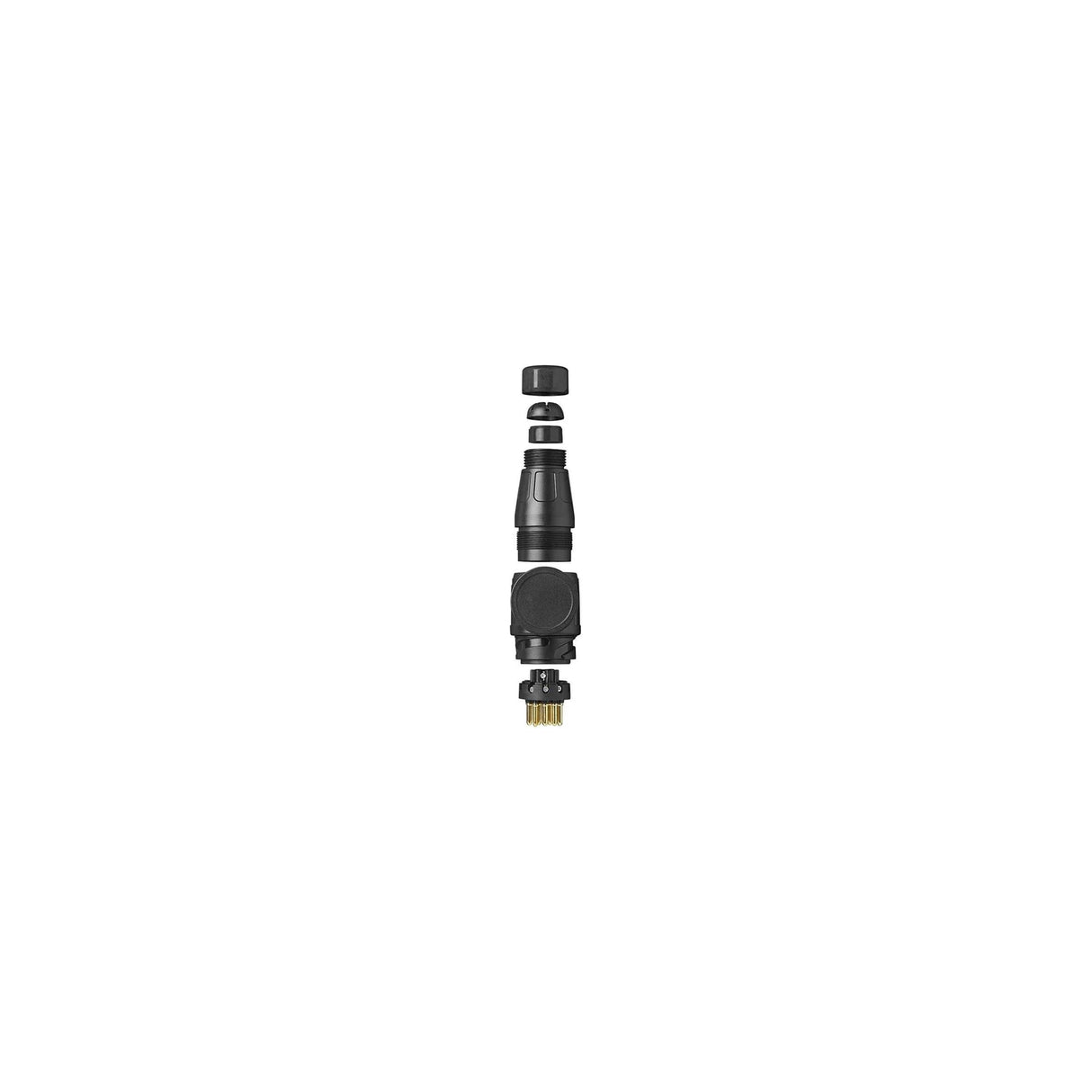 Proplus 13-poliger Stecker – Bajonettverschluss – PVC – schwarz