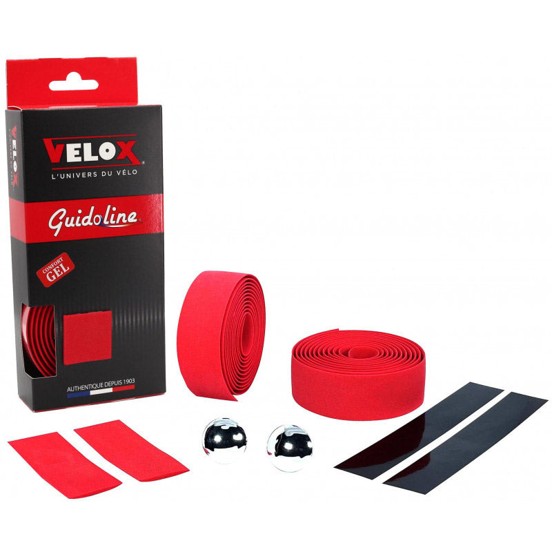 Velox Lenkerband Maxi Kork Gel Rot (2Stk)