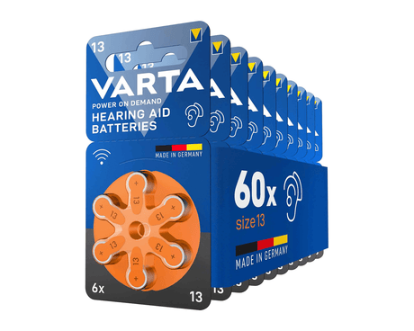 Varta Hörgerätebatterien Typ 13 Blister 8 (10x 6 Stück)
