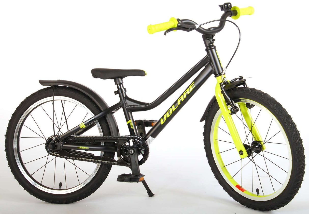 Volare Blaster Children's Bike Boys 18 Inch Black Yellow Green Prime Collection