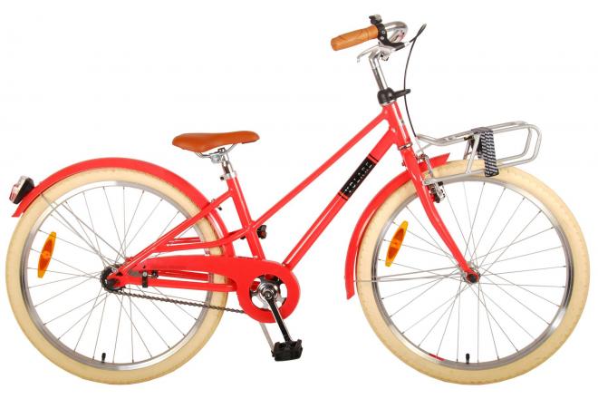 Volare Melody Children's Bike Girls 24 Inch Coral Red Prime Collection