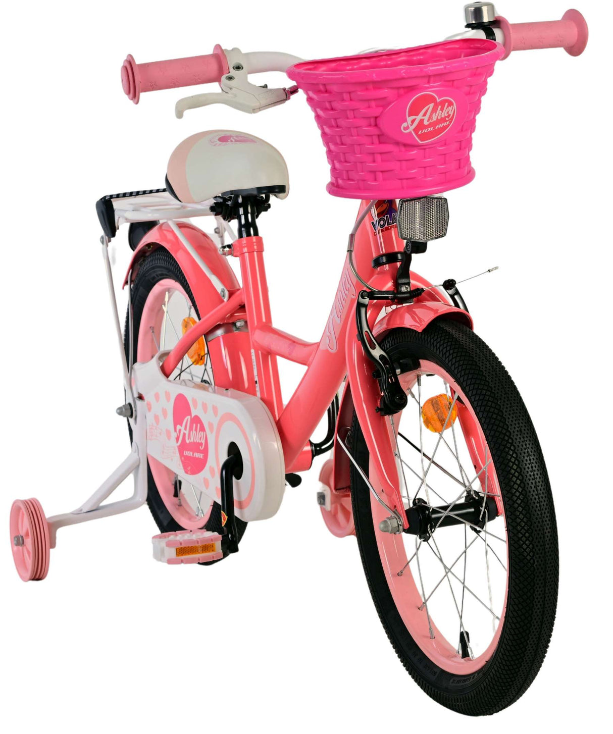 Volare Ashley Kinderfahrrad – Mädchen – 16 Zoll – Rosa Rot