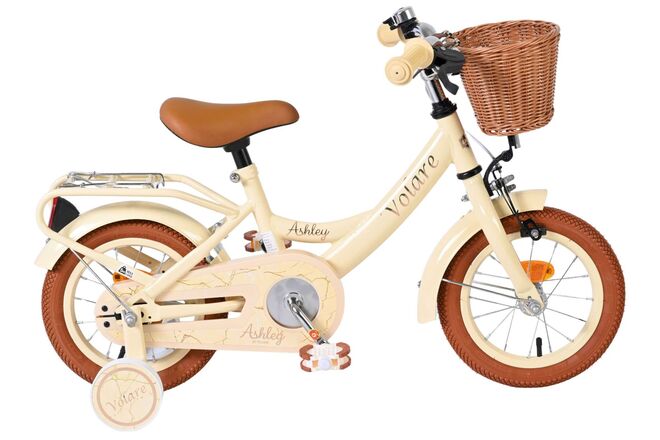 Volare Ashley Kinderfahrrad – Mädchen – 12 Zoll – Creme