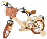 Volare Ashley Kinderfahrrad – Mädchen – 12 Zoll – Creme – zwei Handbremsen