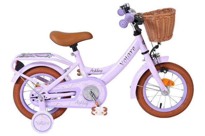 Volare Ashley Kinderfahrrad – Mädchen – 12 Zoll – Flieder