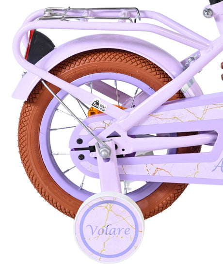 Volare Ashley Kinderfahrrad – Mädchen – 12 Zoll – Flieder