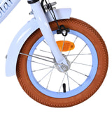 Volare Ashley Kinderfahrrad – Mädchen – 12 Zoll – Pastellblau – zwei Handbremsen