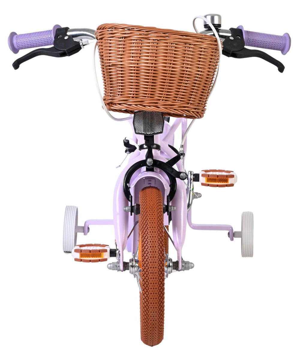 Volare Ashley Kinderfahrrad – Mädchen – 12 Zoll – Flieder – zwei Handbremsen