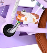 Volare Ashley Kinderfahrrad – Mädchen – 12 Zoll – Flieder – zwei Handbremsen