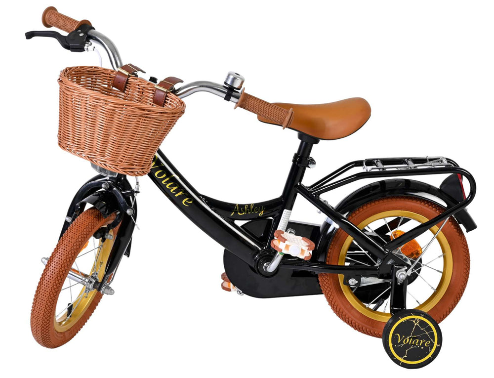 Volare Ashley Kinderfahrrad – Mädchen – 12 Zoll – Schwarz