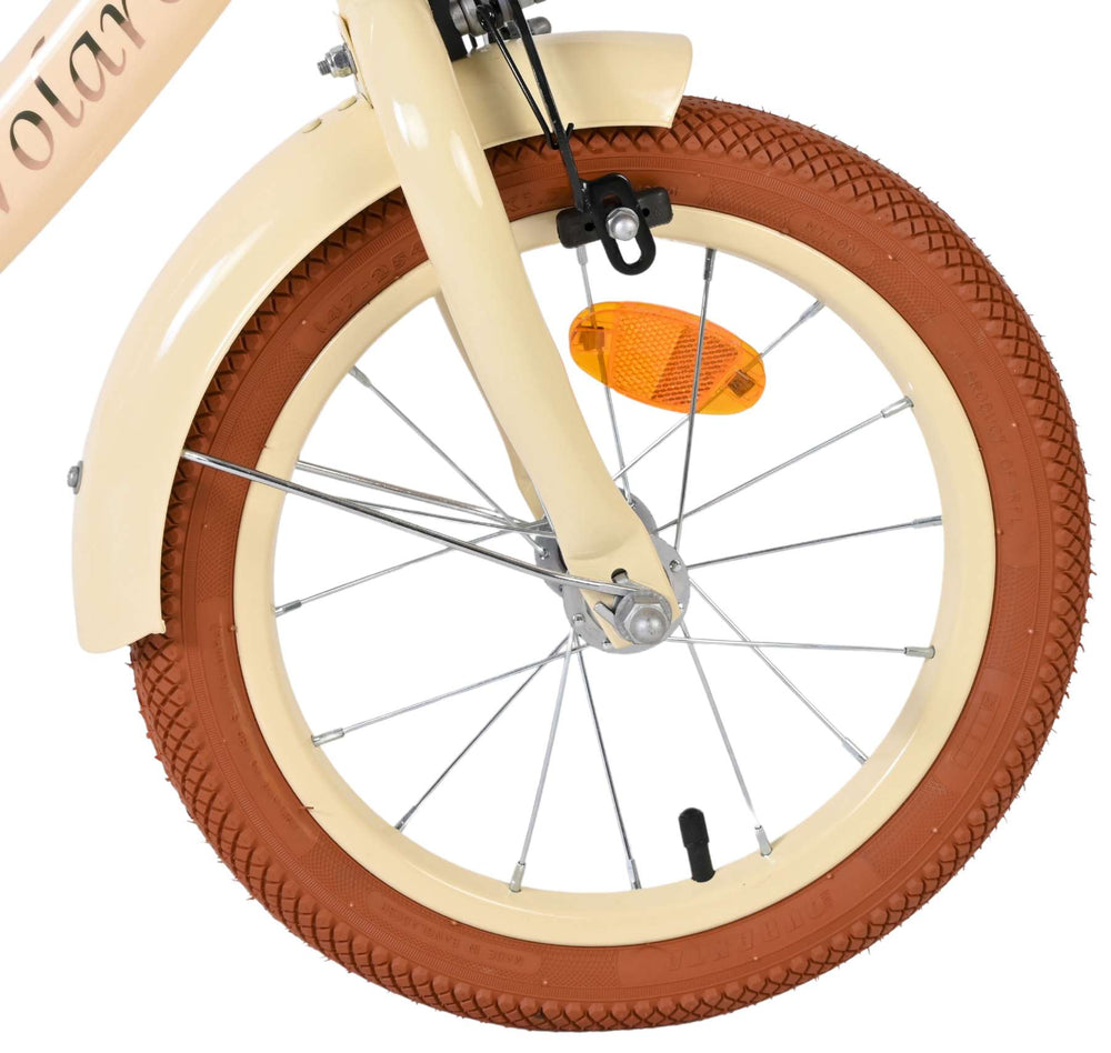 Volare Ashley Kinderfahrrad – Mädchen – 14 Zoll – Creme
