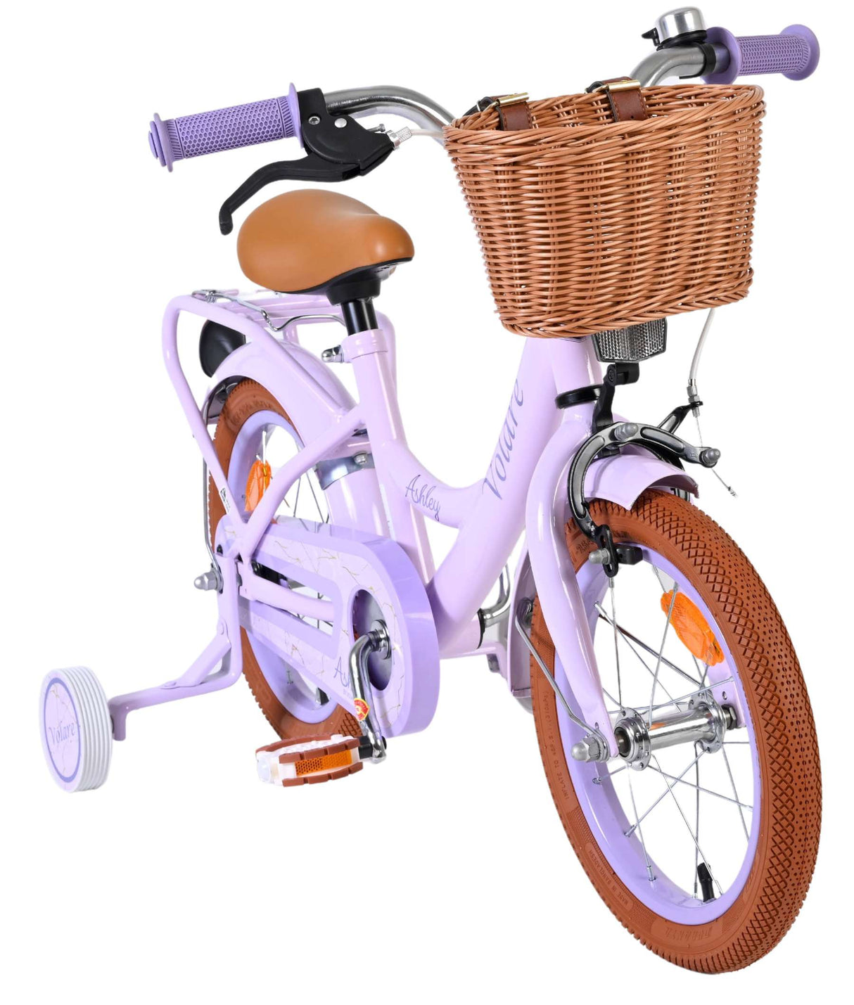 Volare Ashley Kinderfahrrad – Mädchen – 14 Zoll – Flieder