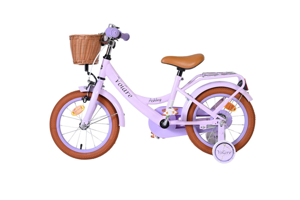 Volare Ashley Kinderfahrrad – Mädchen – 14 Zoll – Flieder