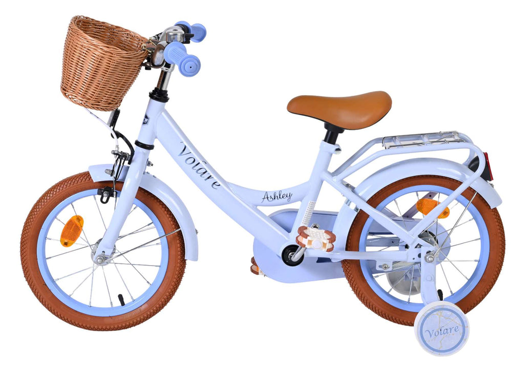 Volare Ashley Kinderfahrrad – Mädchen – 14 Zoll – Pastellblau