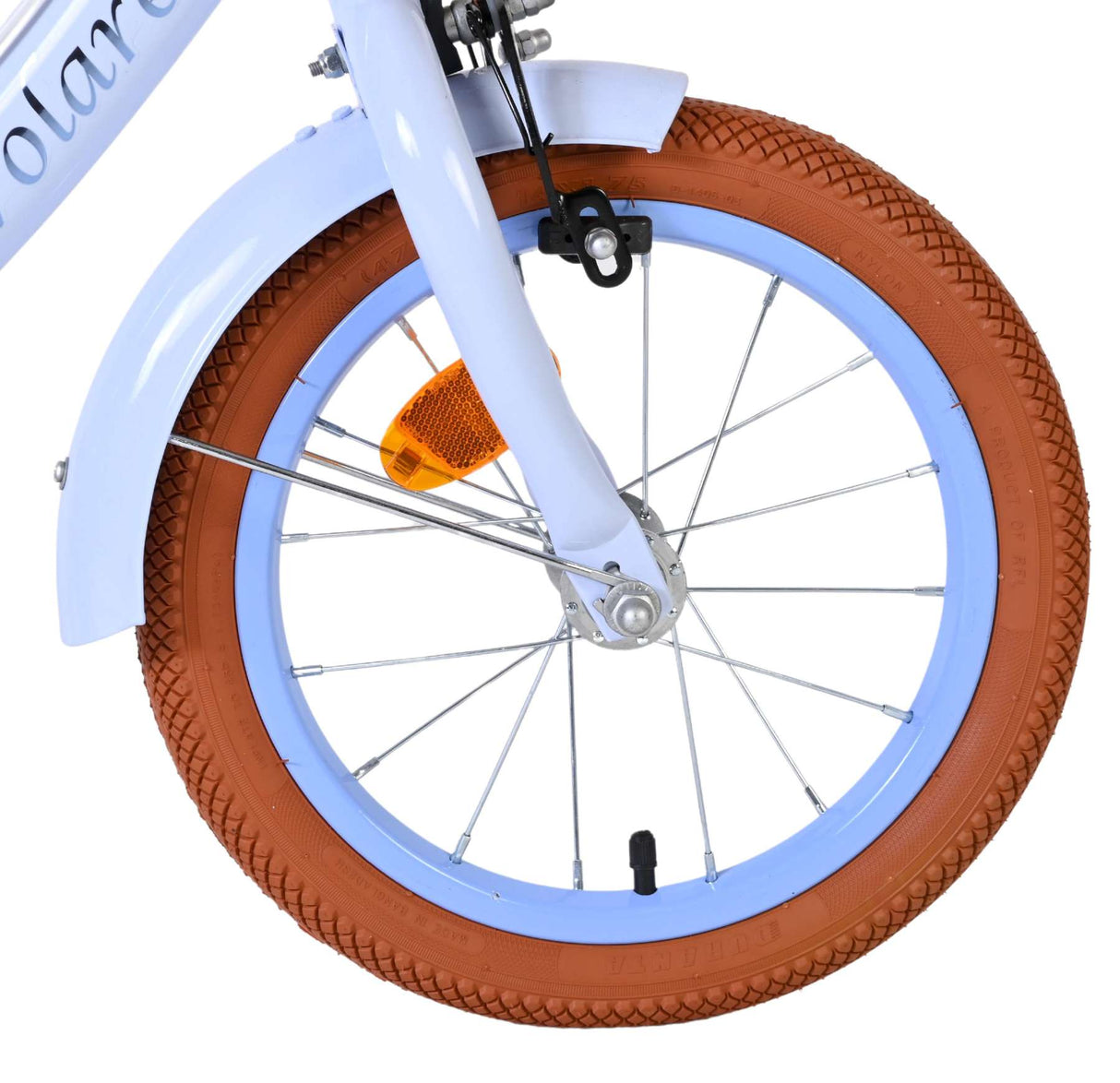 Volare Ashley Kinderfahrrad – Mädchen – 14 Zoll – Pastellblau – zwei Handbremsen