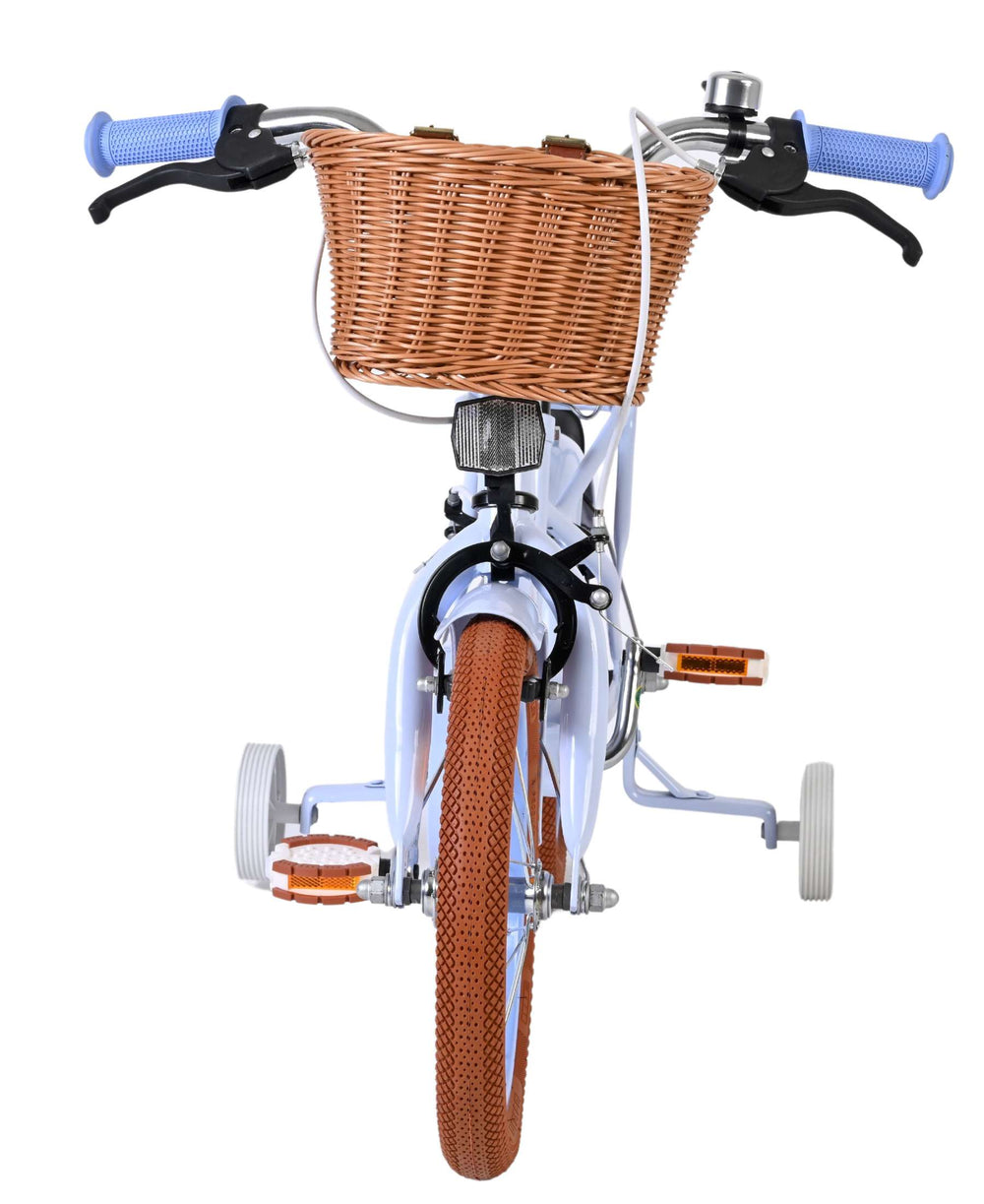 Volare Ashley Kinderfahrrad – Mädchen – 14 Zoll – Pastellblau – zwei Handbremsen