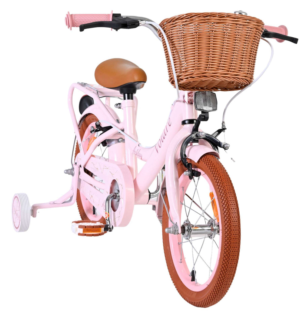 Volare Ashley Kinderfahrrad – Mädchen – 14 Zoll – Pink – zwei Handbremsen