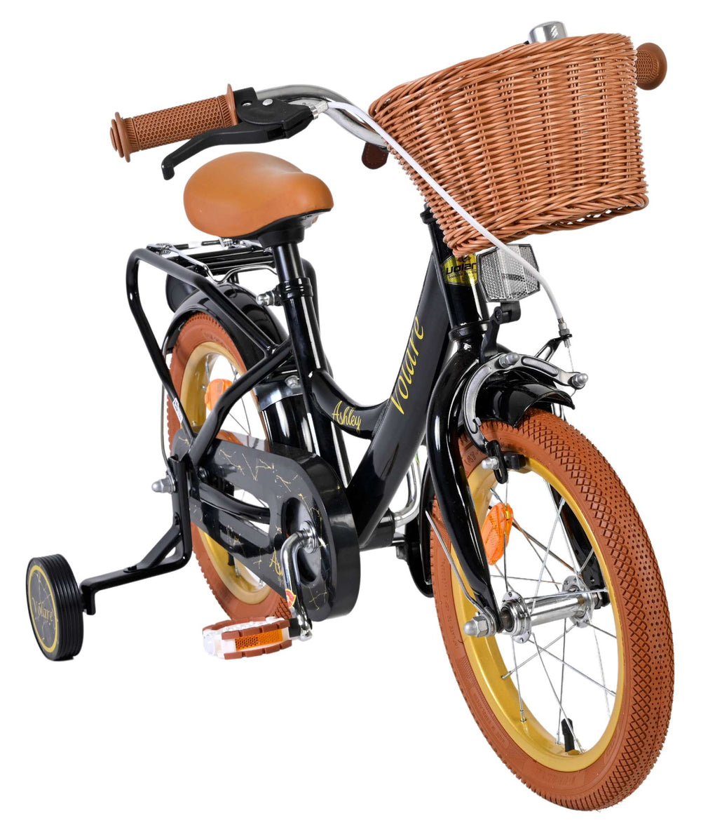 Volare Ashley Kinderfahrrad – Mädchen – 14 Zoll – Schwarz