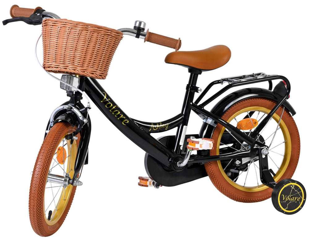 Volare Ashley Kinderfahrrad – Mädchen – 14 Zoll – Schwarz