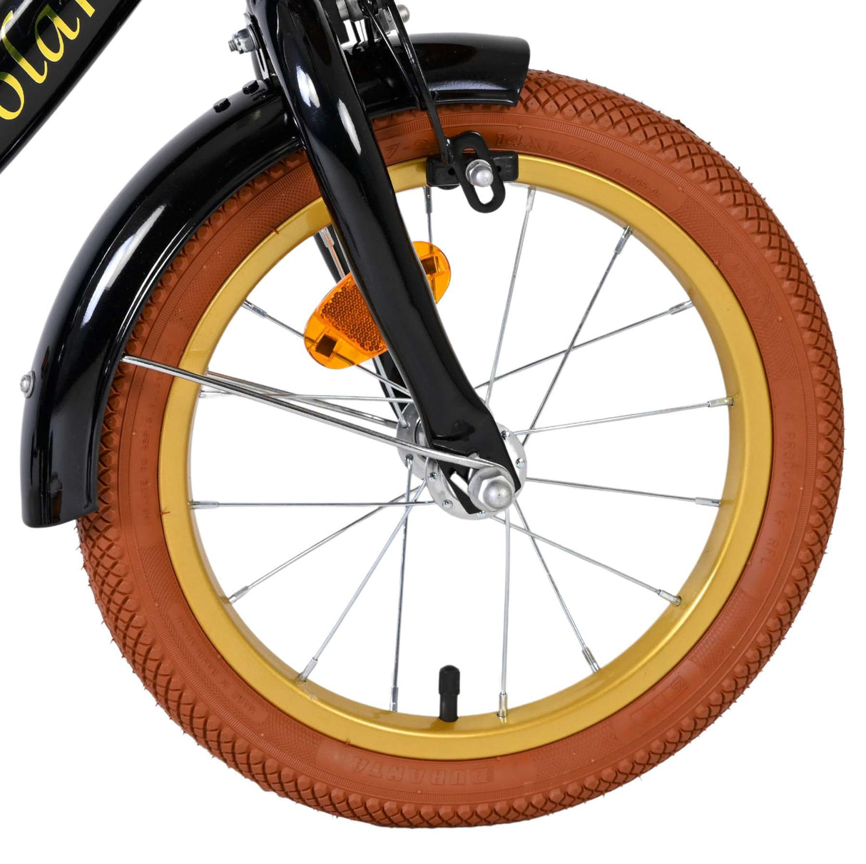Volare Ashley Kinderfahrrad – Mädchen – 14 Zoll – Schwarz – zwei Handbremsen