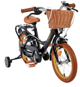 Volare Ashley Kinderfahrrad – Mädchen – 14 Zoll – Schwarz – zwei Handbremsen