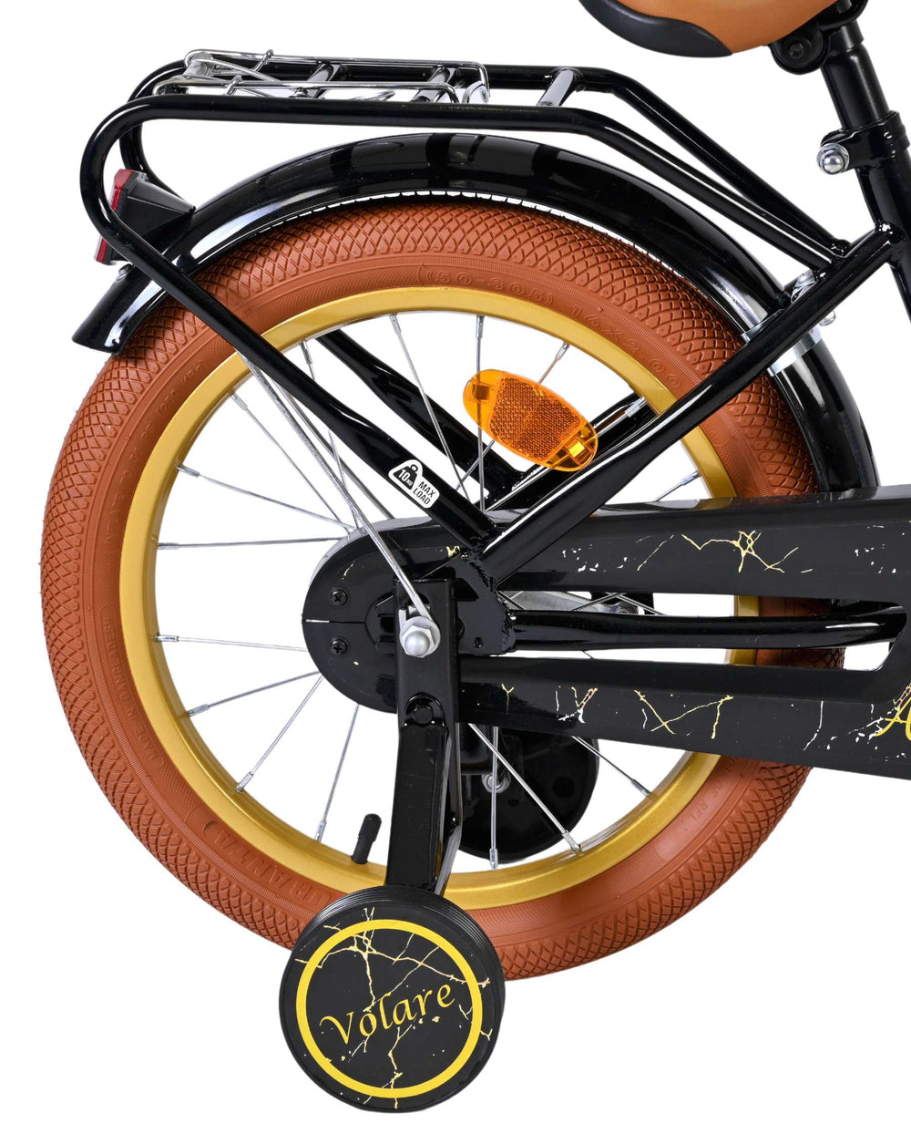 Volare Ashley Kinderfahrrad – Mädchen – 16 Zoll – Schwarz