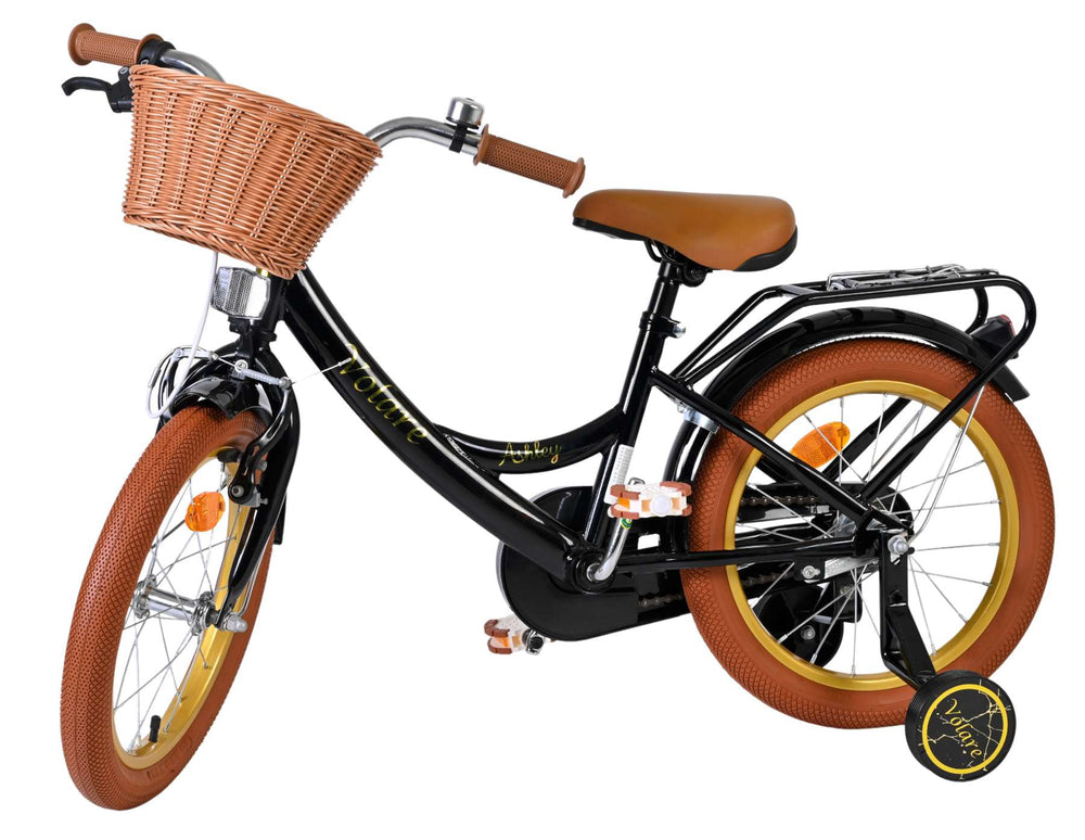 Volare Ashley Kinderfahrrad – Mädchen – 16 Zoll – Schwarz