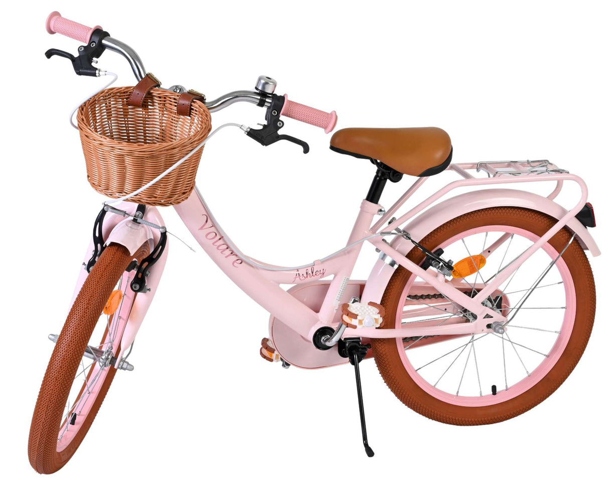 Volare Ashley Kinderfahrrad – Mädchen – 18 Zoll – Pink – zwei Handbremsen