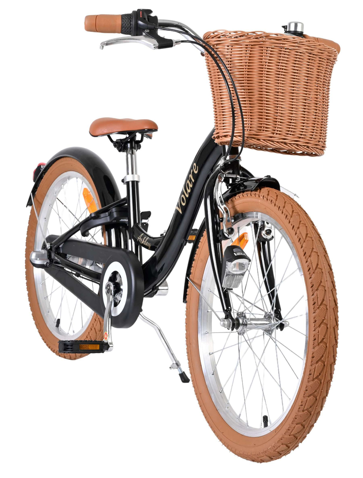 Volare ashley kinderfiets - meisjes - 20 inch - zwart - nexus 3
