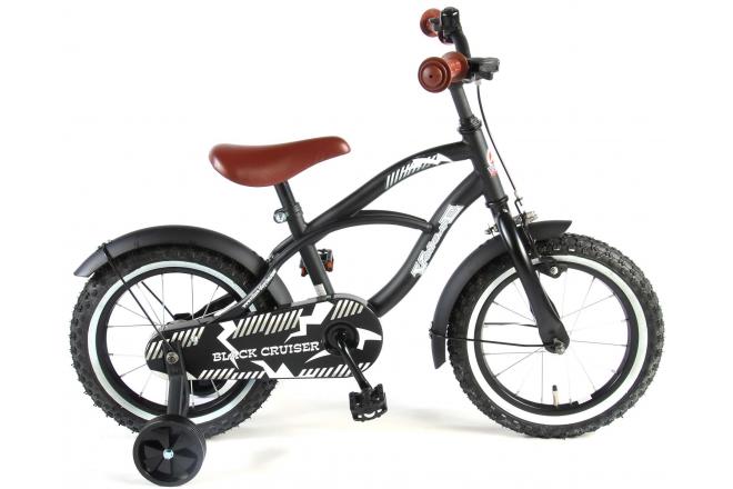 Volare Black Cruiser Children's Bicycle - Boys - 14 Inch - Black - 95% samlet