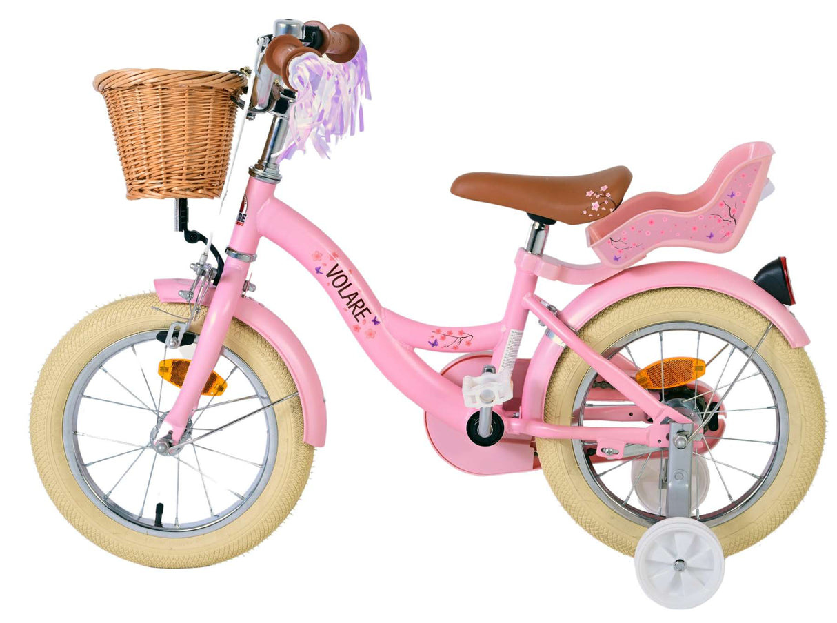 Volare Blossom Children's Bicycle Girls 14 Zoll rosa