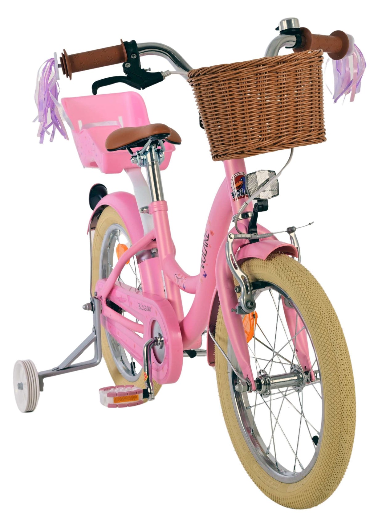 Volare Blossom Kinderfahrrad – Mädchen – 16 Zoll – Rosa