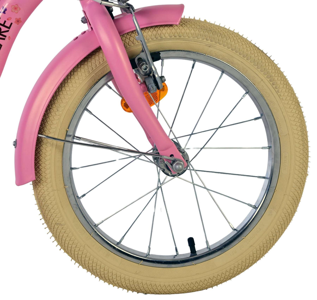 Volare Blossom Kinderfahrrad – Mädchen – 16 Zoll – Pink – zwei Handbremsen