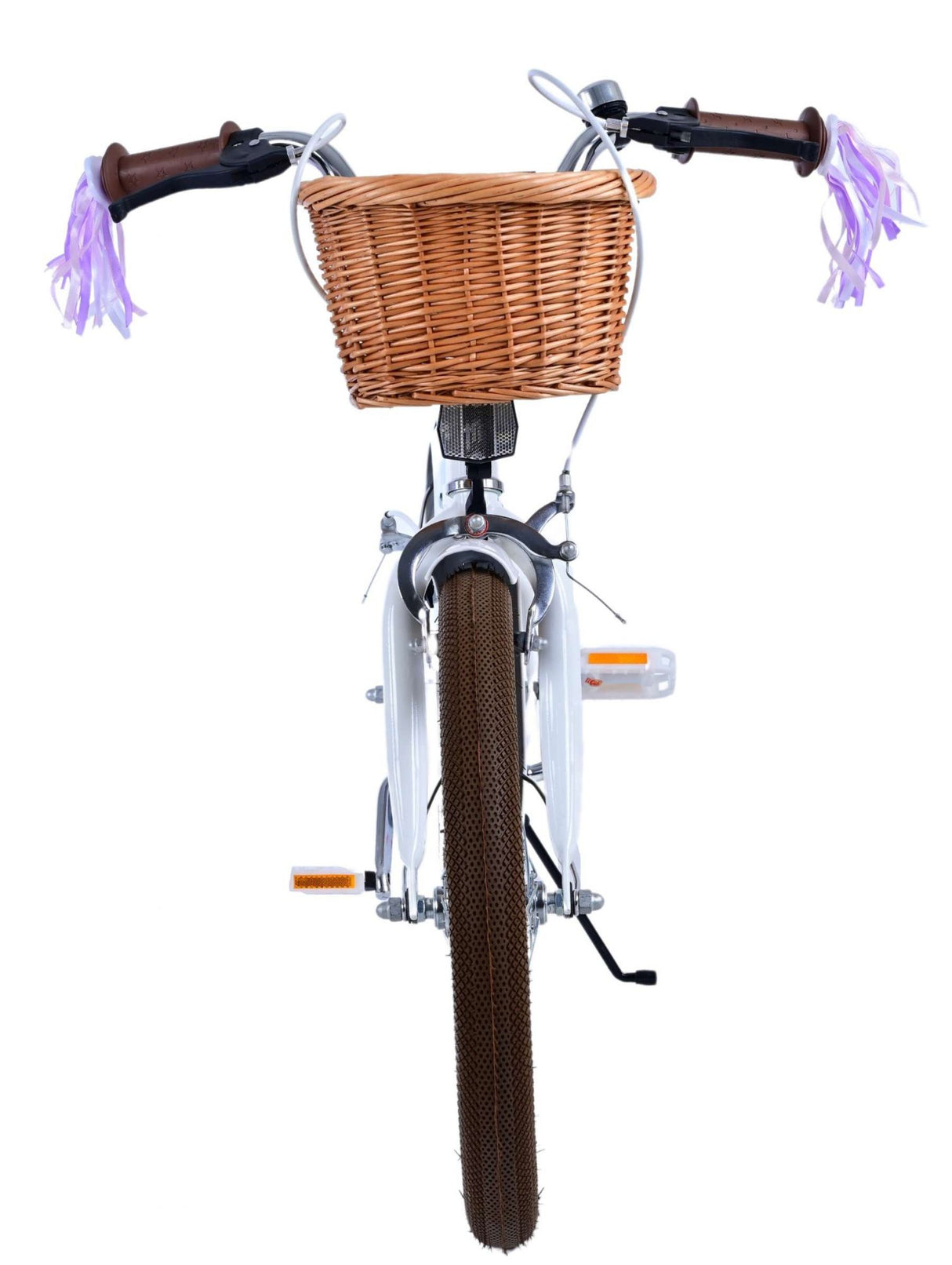 Volare blossom kinderfiets - meisjes - 18 inch - wit - twee handremmen