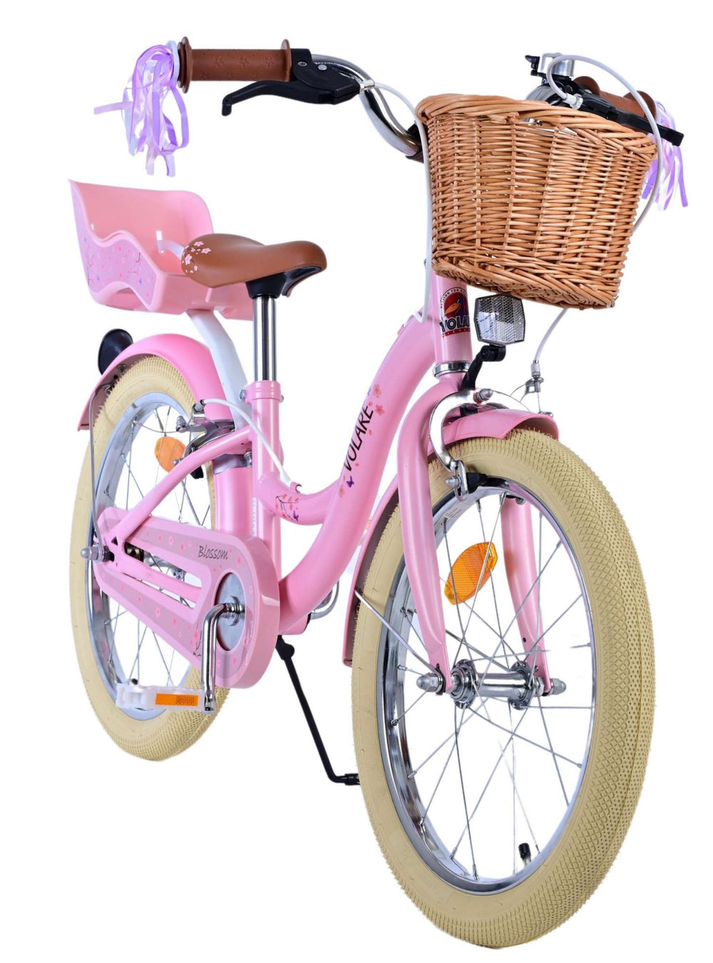 Volare Blossom Children's Bicycle - Mädchen - 18 Zoll - Pink - Zwei Handbremsen
