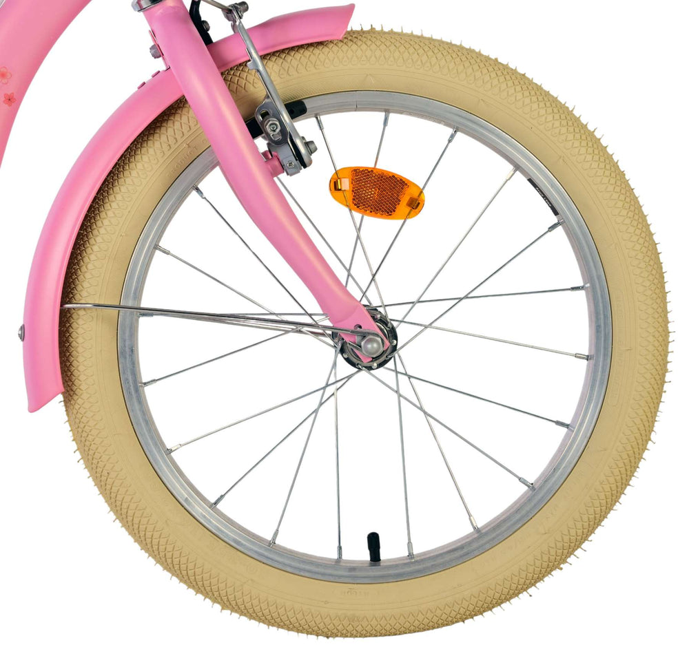 Volare Blossom Kinderfahrrad – Mädchen – 18 Zoll – Pink – zwei Handbremsen