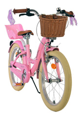 Volare Blossom Kinderfahrrad – Mädchen – 18 Zoll – Pink – zwei Handbremsen