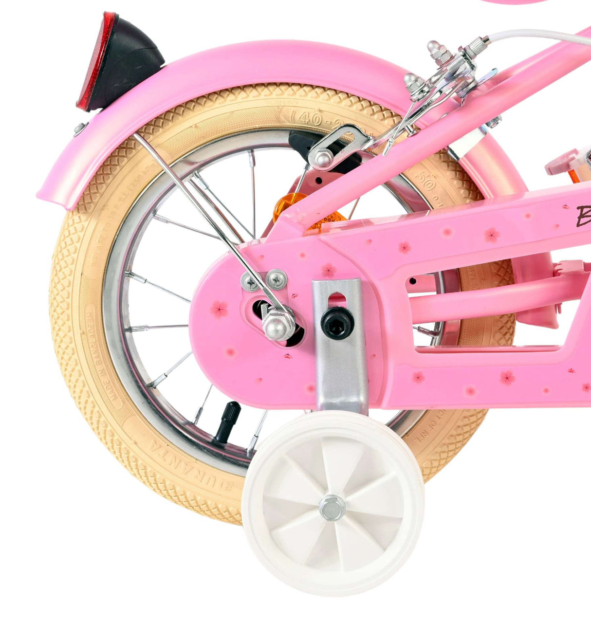Volare Blossom Kinderfahrrad – Mädchen – 12 Zoll – Pink – zwei Handbremsen