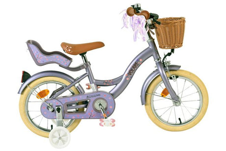 Volare Blossom Kinderfahrrad – Mädchen – 14 Zoll – Lila