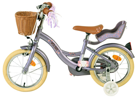 Volare Blossom Kinderfahrrad – Mädchen – 14 Zoll – Lila