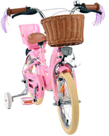 Volare Blossom Kinderfahrrad – Mädchen – 14 Zoll – Pink – zwei Handbremsen