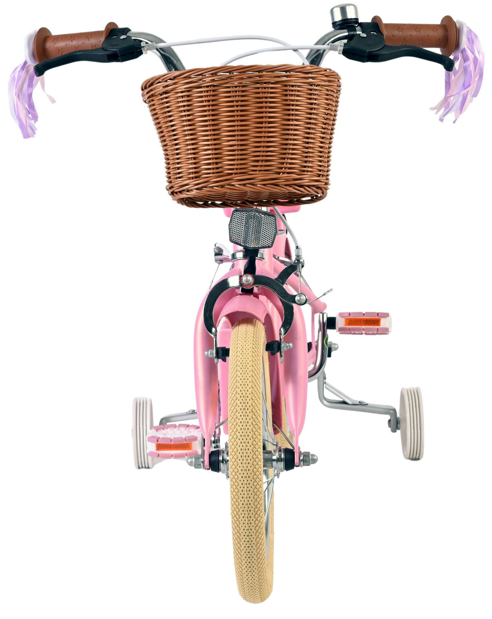 Volare Blossom Kinderfahrrad – Mädchen – 14 Zoll – Pink – zwei Handbremsen